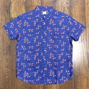 J.Crew Lightweight Button Front Premium Shirt Lg